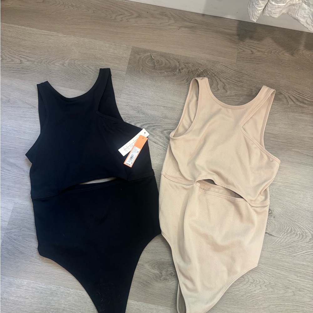 Colsie NWT Black& Tan Bodysuit